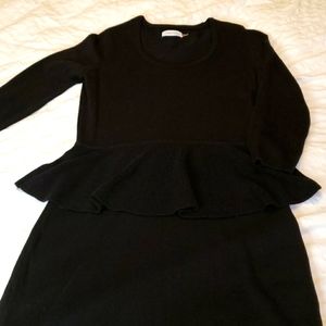 Calvin Klein Jersey Peplum Dress